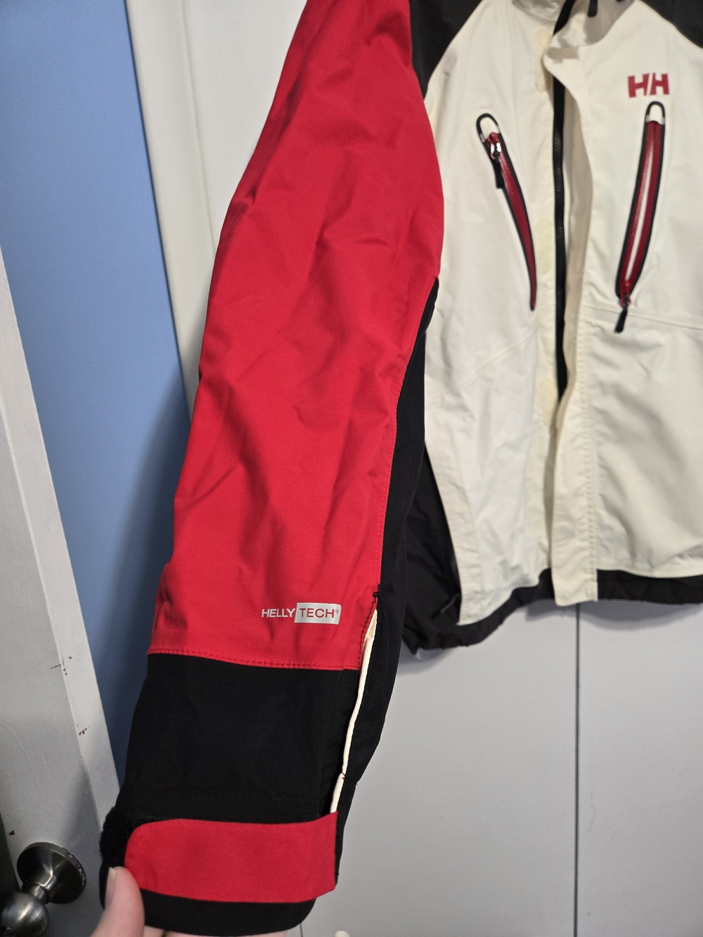 Helly Hansen Helly Tech Jacket XL Waterproof Ski Snow Jacket Red Black White Men - Picture 5 of 12